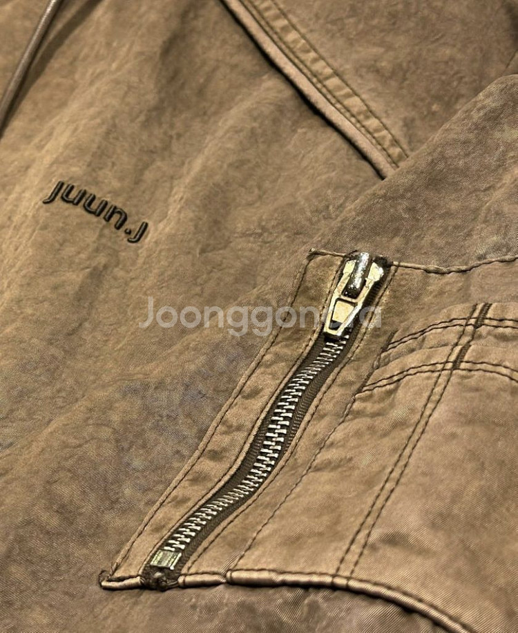 준지 23FW 다잉 나일론 후드 마원--5