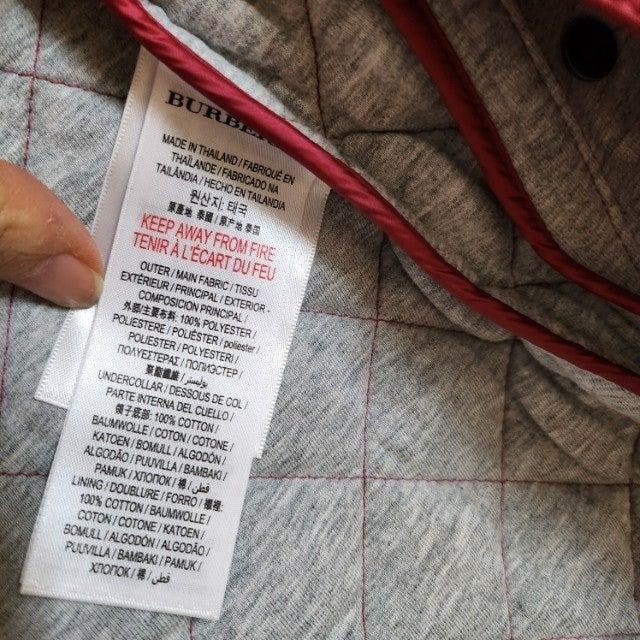 새상품 120호 (6y) 버버리칠드런 퀼팅누빔 자켓 이미지