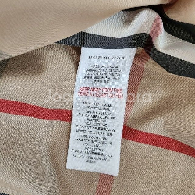 80호 (12m) 버버리칠드런 퀼팅 누빔 자켓--9