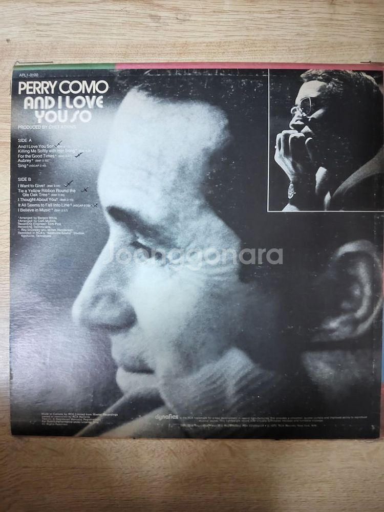 PERRY COMO 음반 a (LP 턴테이블 오디오 앰--1