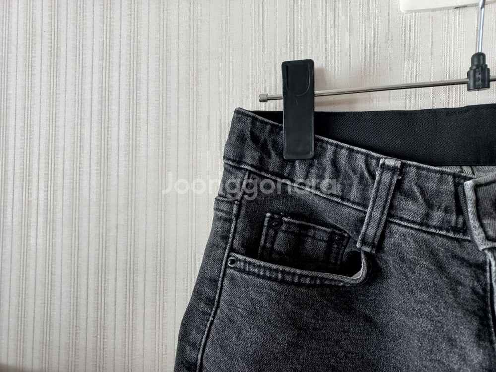 봄가을~초겨울 회색 청바지.허리밴딩.키작녀 추천--1