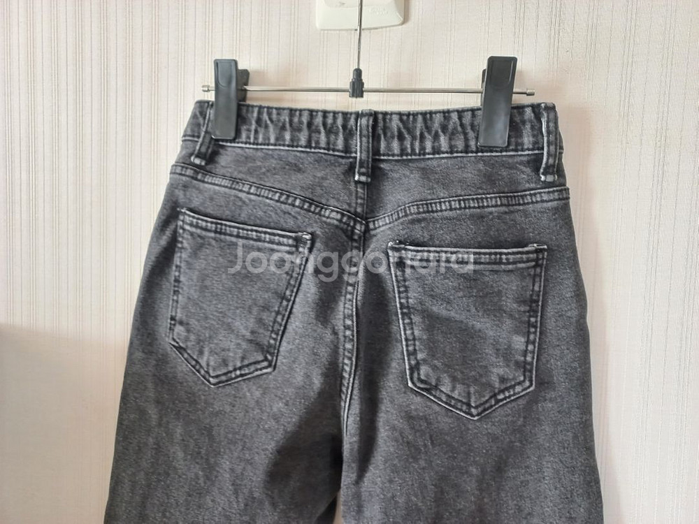 봄가을~초겨울 회색 청바지.허리밴딩.키작녀 추천--3