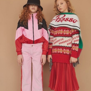 msgm kids 드레스 레드 니트 크리스마스