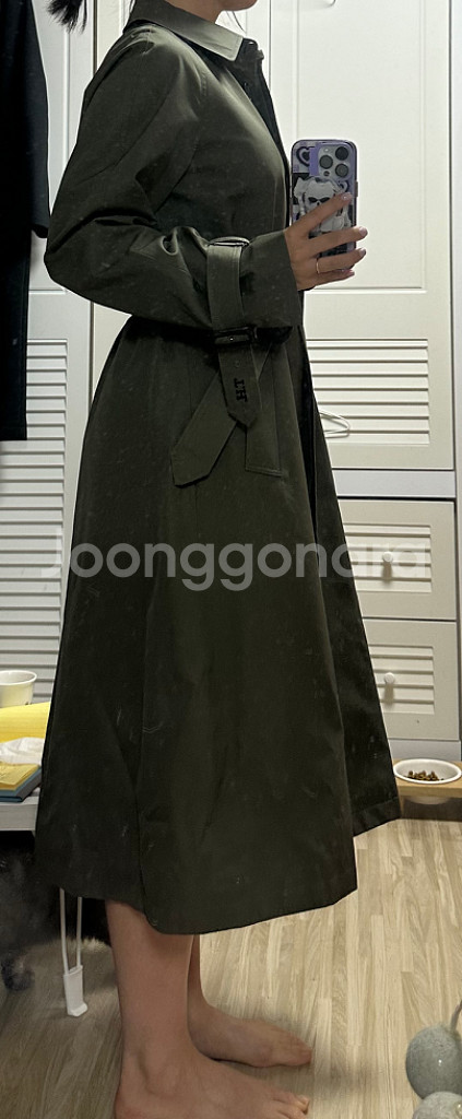 타미힐피거 롱 트렌치코트--6