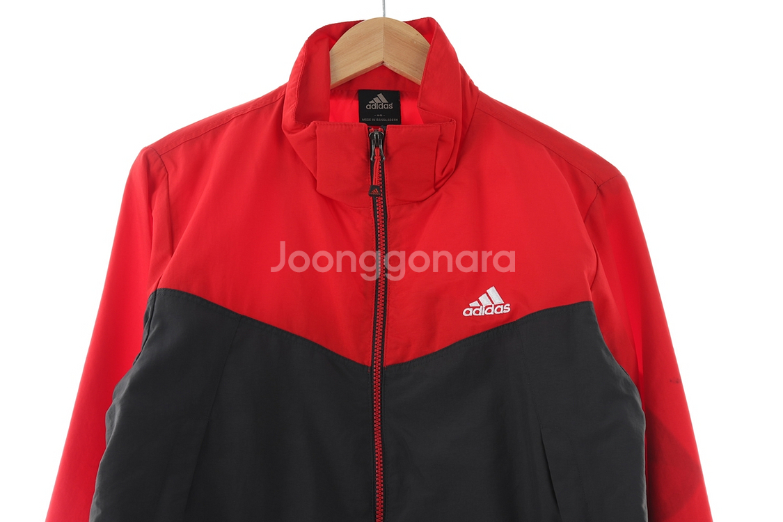 (M) 아디다스 집업 바람막이 점퍼자켓 컬러믹스 폴리--2