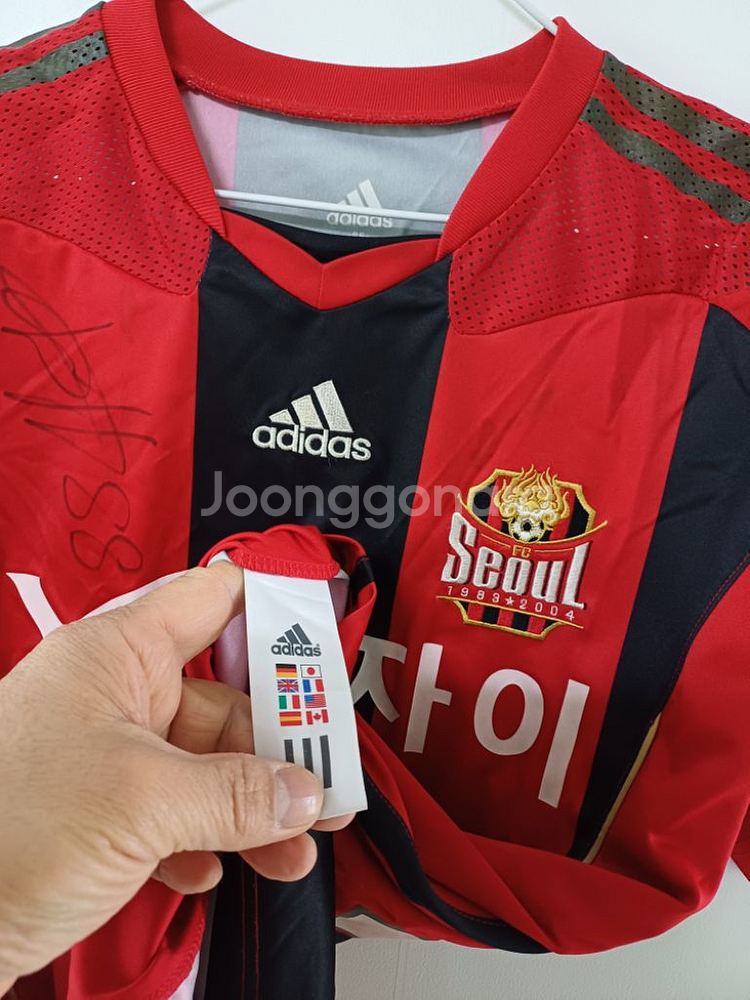 여성 FC서울 몰리나.이청용 선수단 친필싸인 축구유니폼--6