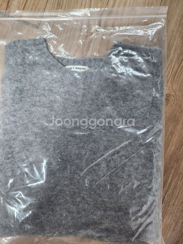 폴 브레이크 니트 멜란지 그레이 2사이즈--2