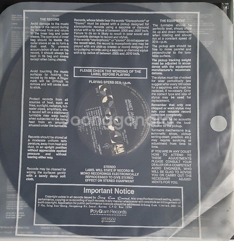 JANET JACKSON LP2장--3