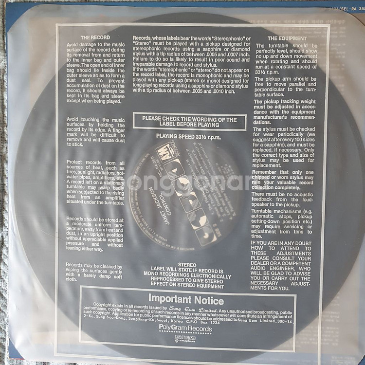 JANET JACKSON LP2장--7