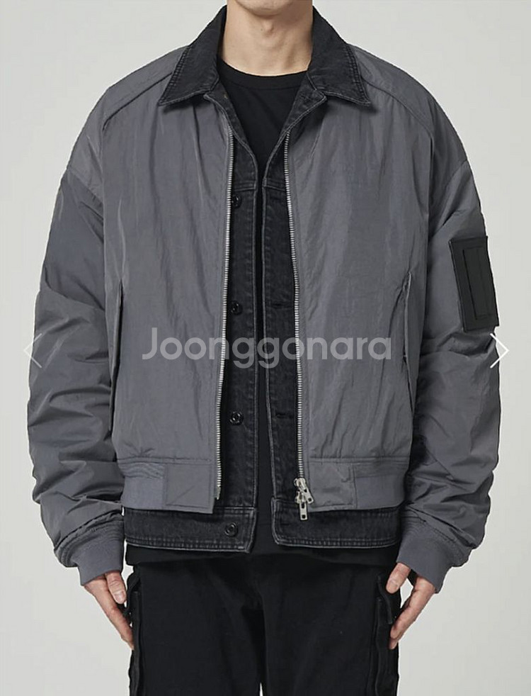 준지 23ss 129만 데님 레이어드 그레이 마원--2