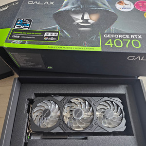 갤럭시 rtx4070 그래픽카드 팝니다