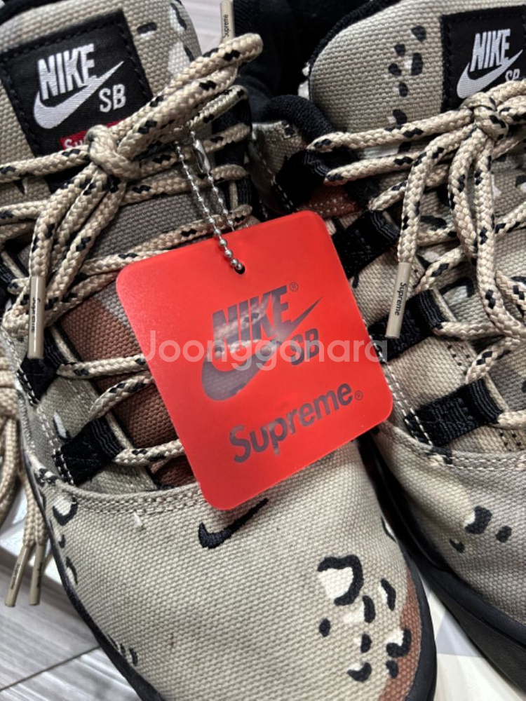 나이키 X 슈프림 SB 다윈 로우 데저트 카모--1
