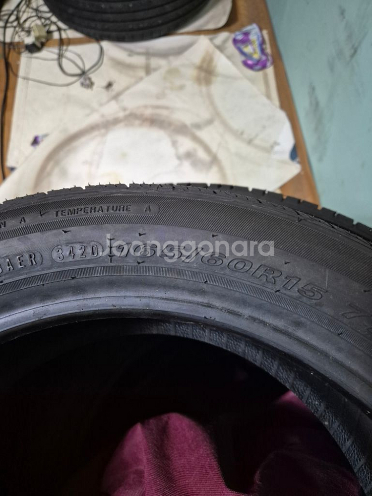 중고 이월 새상품 넥센 AH5 165 60R 15 2개--2