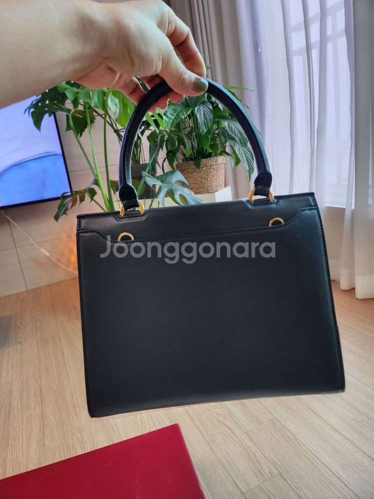 페라가모 페레가모 트리폴리오 탑 핸들백--5