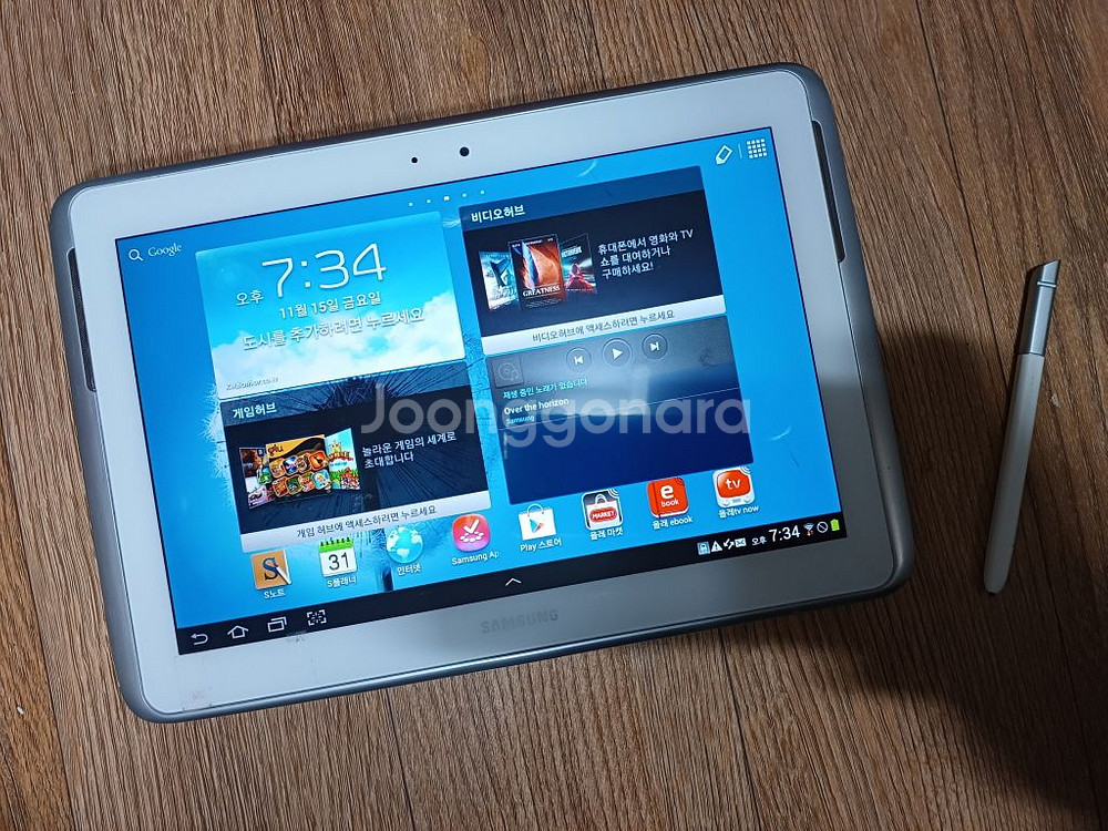 삼성 갤럭시 노트10.1 SHW-M480K 태블릿--2