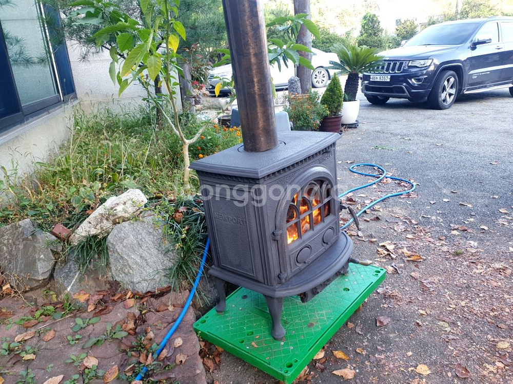 주물난로 화목난로 인테리어 엔틱 난로--3