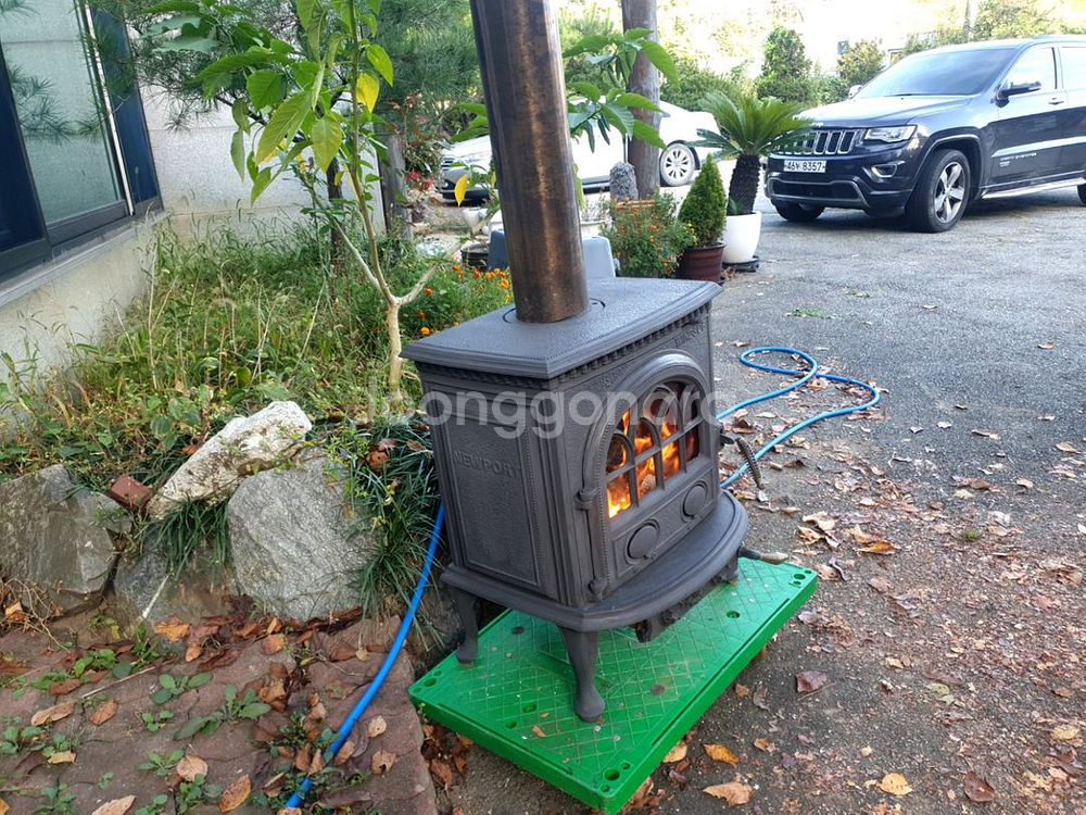 주물난로 화목난로 인테리어 엔틱 난로--2