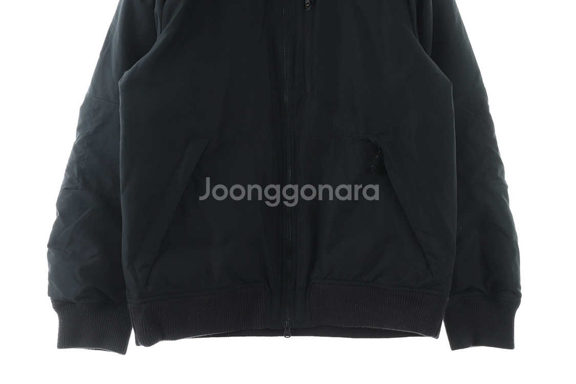 (M) 나이키 패딩 점퍼자켓 블랙 올드스쿨 루즈핏--3