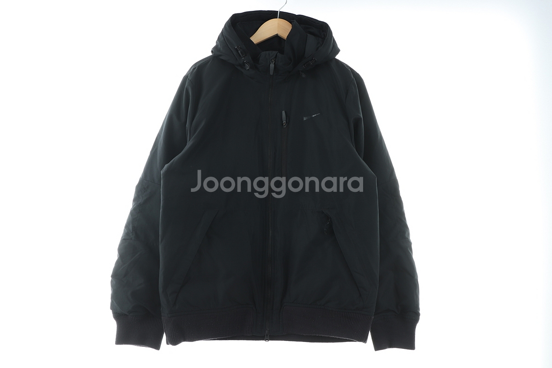 (M) 나이키 패딩 점퍼자켓 블랙 올드스쿨 루즈핏--1