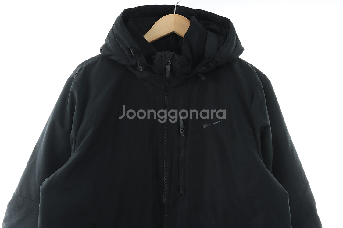 (M) 나이키 패딩 점퍼자켓 블랙 올드스쿨 루즈핏--2