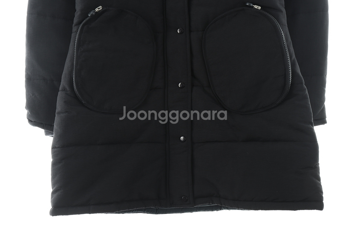 W(M) 퀵실버 패딩 점퍼자켓 블랙 올드스쿨 슬림핏--3