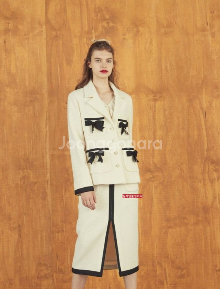 [쟈니헤잇재즈] 리본트위드자켓 새상품--4