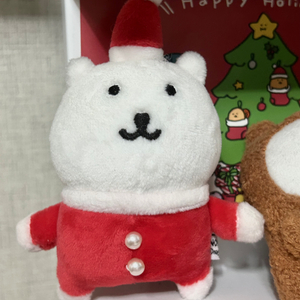 농담곰 비플랏 산타 인형고리 마스코트