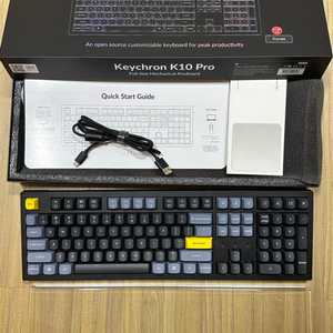 키크론 K10 Pro RGB 핫스왑 저소음 적축