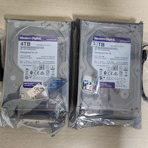 WD(hgst 퍼플 2TB, 4TB(테라) 하드/새제품