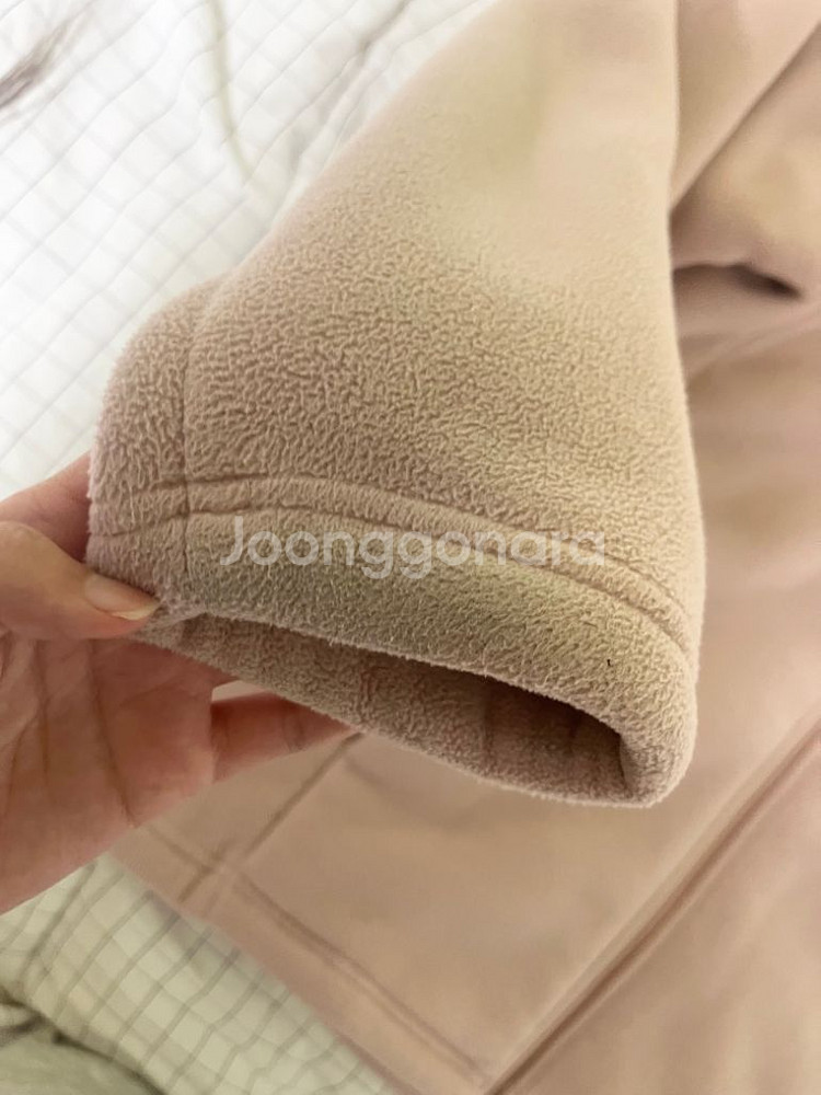 노스페이스 핑크 후리스 점퍼 딸기우유색 플리스 대장템--1