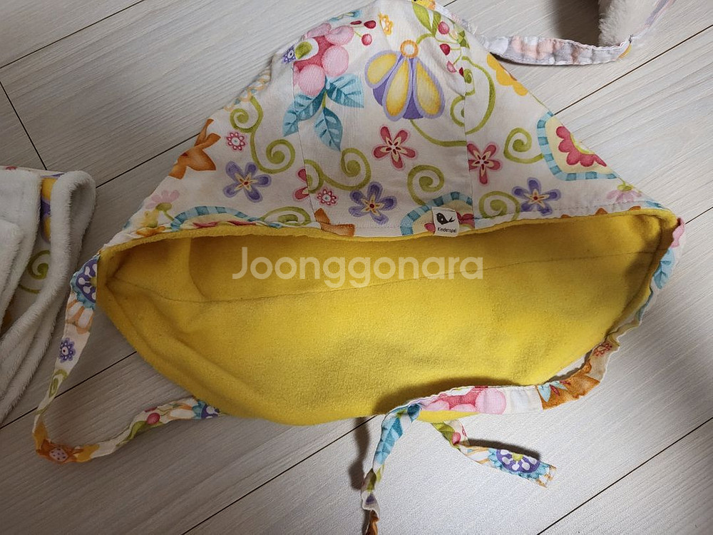 여아 모자 목도리 세트--3