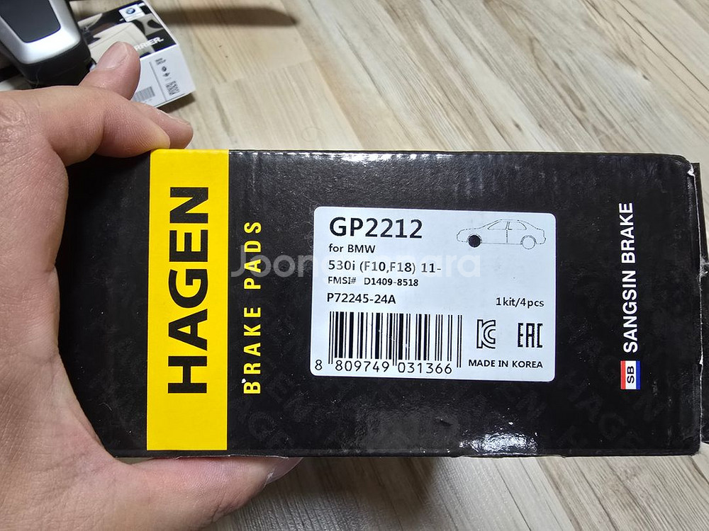 bmw f07, f10, f18 앞브레이크패드--1