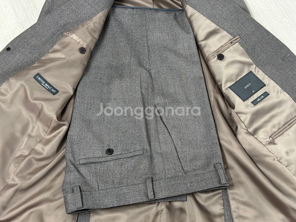 지오지아 앤드지 브라운 정장 수트세트--3