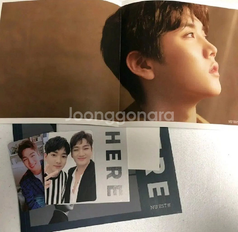 [미개봉] 뉴이스트W 웨이팅큐, 디아이콘, 앨범, 포카--1