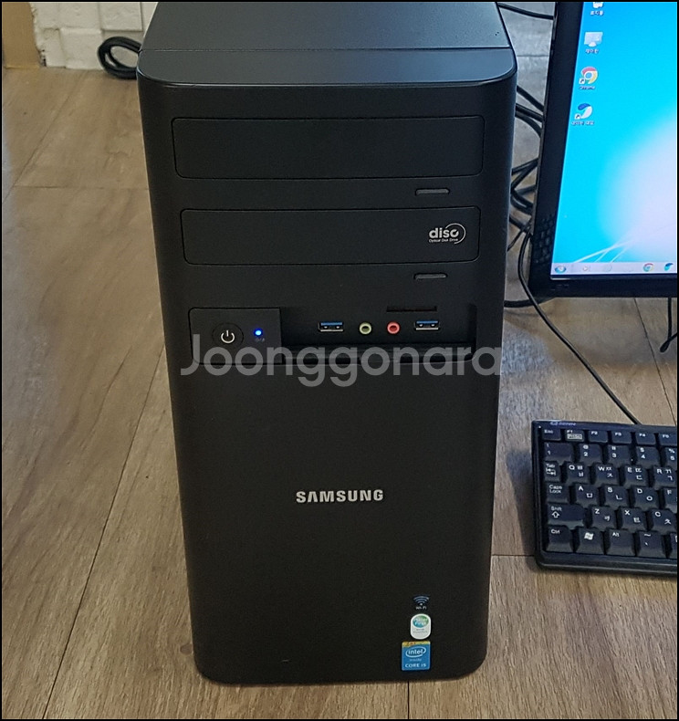 삼성 DM500T4A 중고 데스크탑+22인치 모니터--1