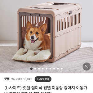 릿첼 접이식 켄넬 L + 쿠션