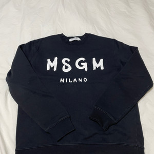 MSGM 브러쉬드 로고 맨투맨 M