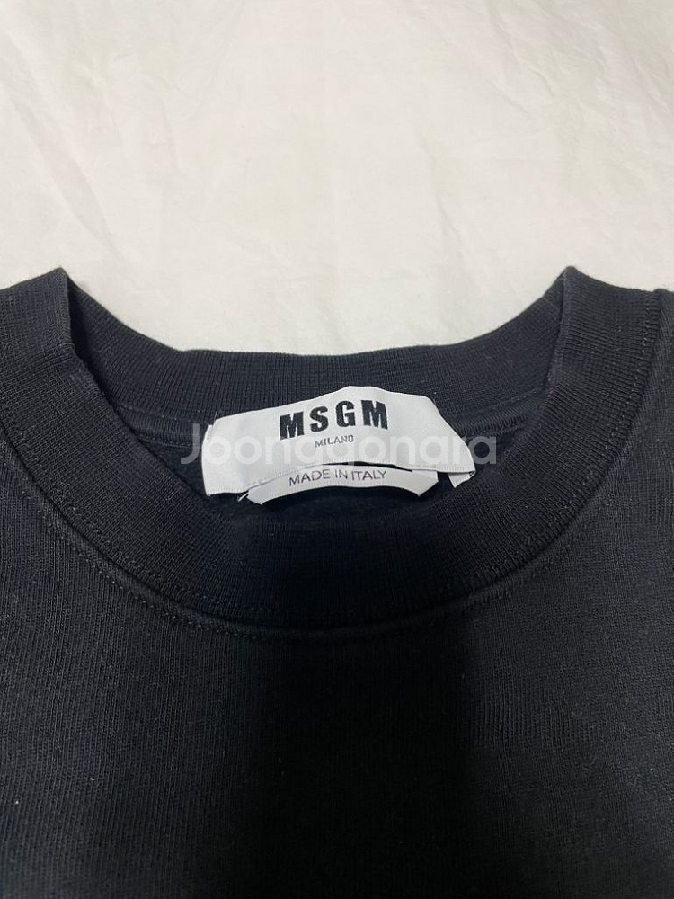 MSGM 브러쉬드 로고 맨투맨 M--1