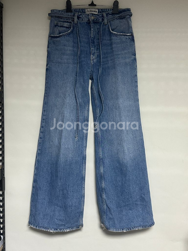 (M) 자라 루이지 rhuigi 플레어 팬츠 데님 진--5