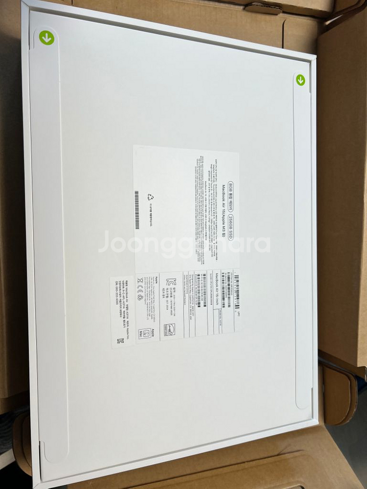 맥북에어 m3 15인치 미개봉 8GB 256GB--1