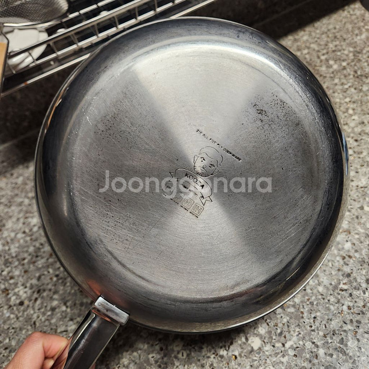 쿠자 통5중 350 스킬렛 프라이팬 24cm--3