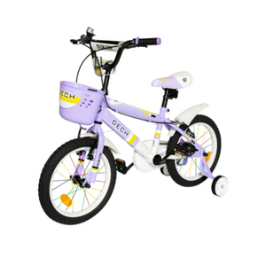 아동용 네발 자전거 16형 옐로우콘 퍼플