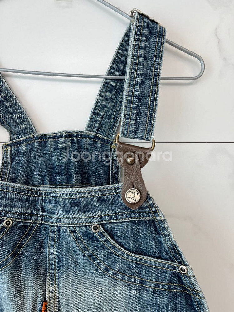 L사이즈) basic jeans 남성 멜빵바지--1