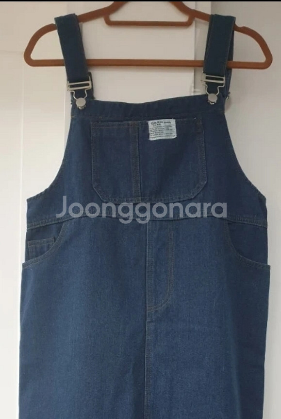 새상품) 55사이즈 멜빵 청치마(택포)--1