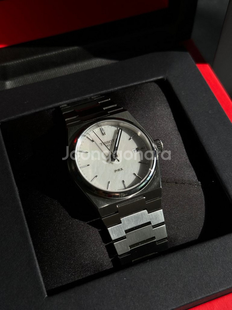 티쏘 PRX 35mm 자개 쿼츠MOP 마더 오브 펄--1