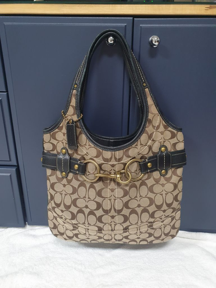 정품 코치 자가드 토트&숄더백--0