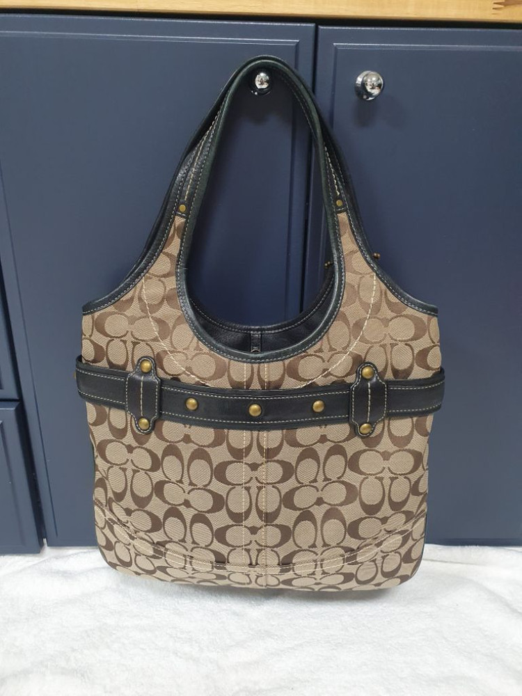 정품 코치 자가드 토트&숄더백--1