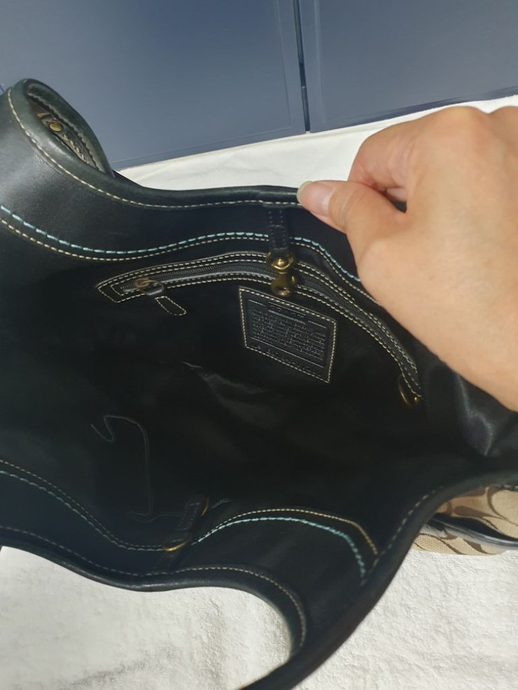 정품 코치 자가드 토트&숄더백--2