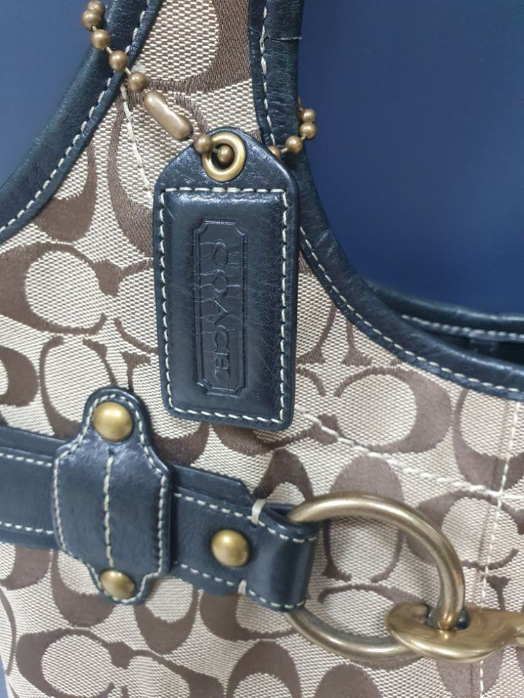 정품 코치 자가드 토트&숄더백--4