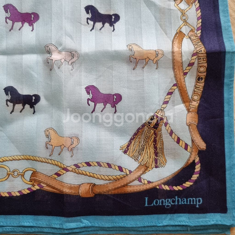 일본수입 롱샴 손수건--0